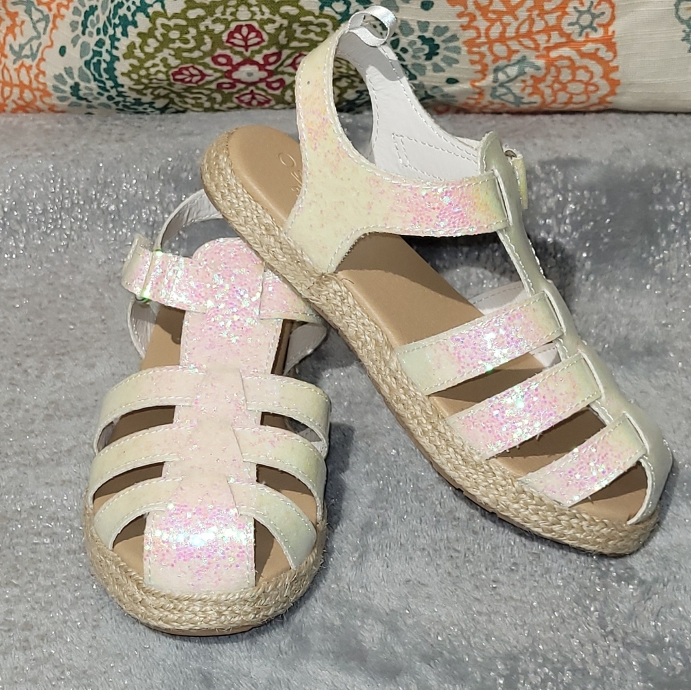 Toddler Iridescent Gladiator Sandals Size 11